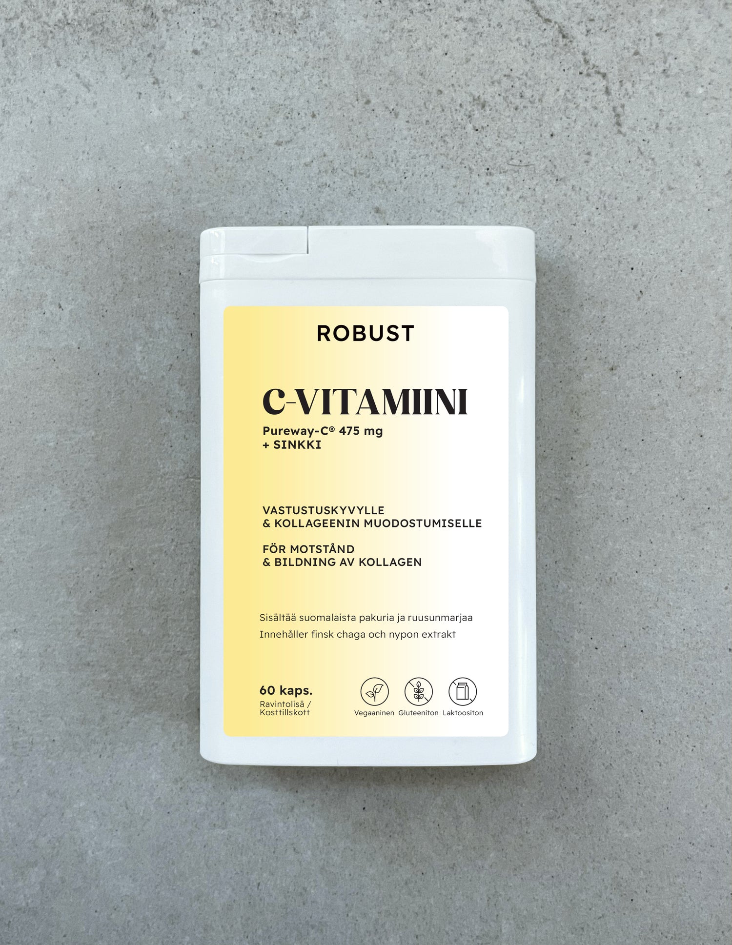 C-vitamiini Pureway-C® + Sinkki 60 kaps.