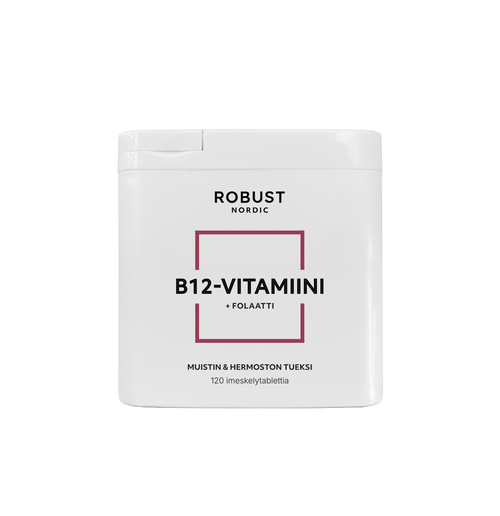 B12-vitamiini + Folaatti