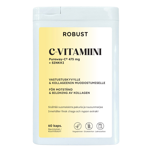 C-vitamiini Pureway-C® + Sinkki 60 kaps.
